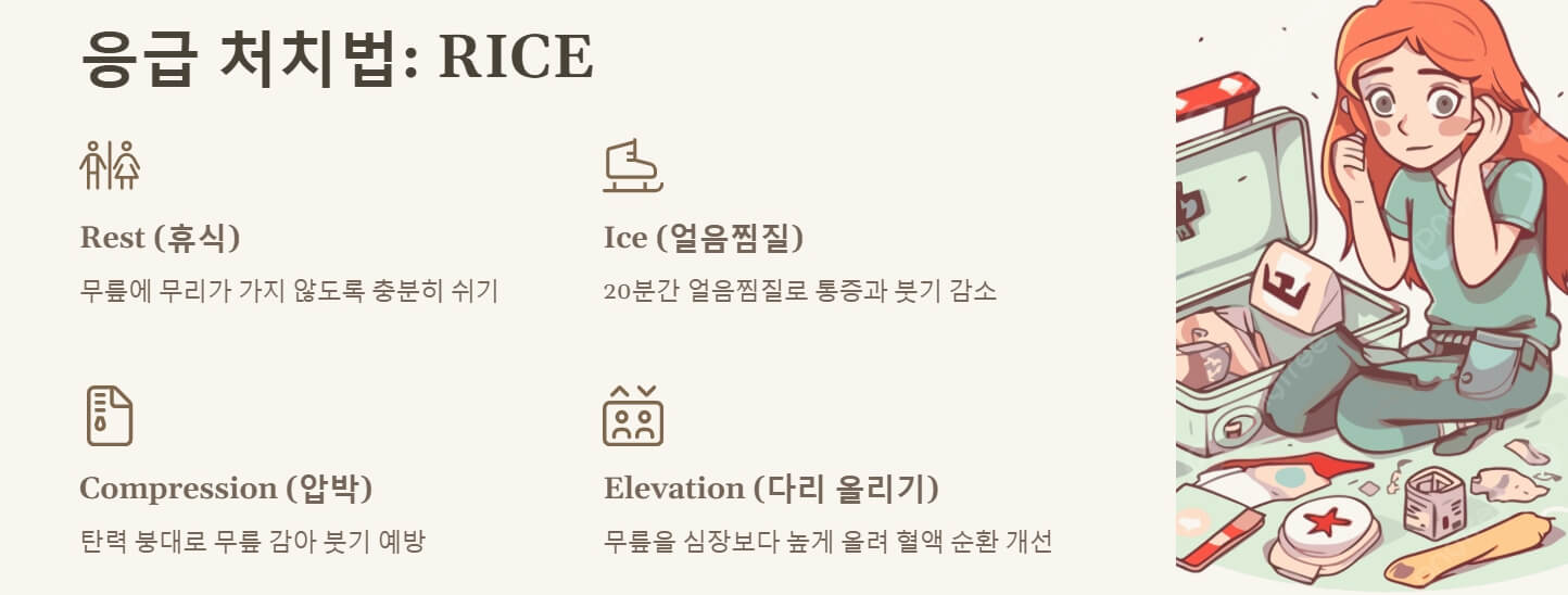 무릎에 물이 차는 증상