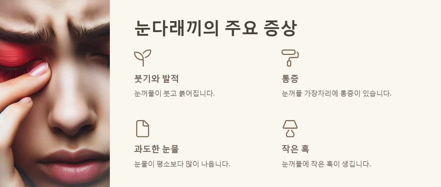 눈다래끼 원인 빨리 낫는 법
