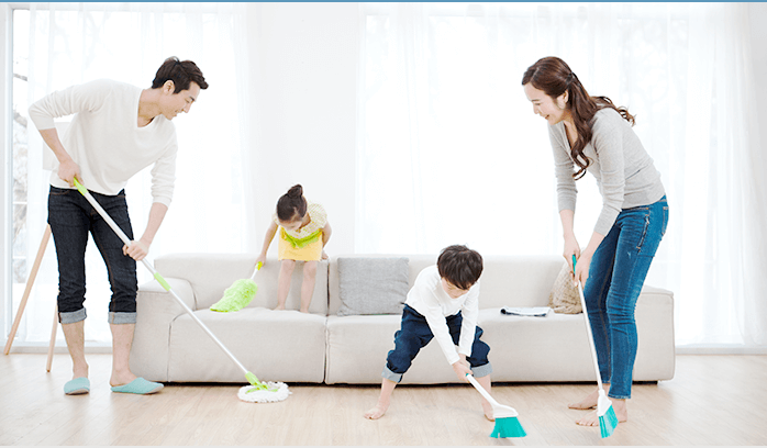 미세먼지 청소는 위에서 아래 방향으로 하실 것을 추천합니다.