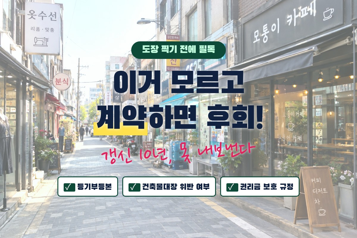 골목 상권 모습