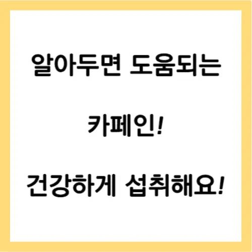 카페인 섭취