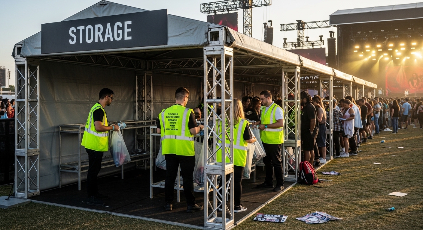 고양 아레나 외부 임시 물품 보관소 운영 모습