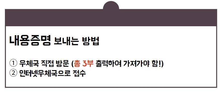 내용증명 보내는 방법, 작성 양식 공유