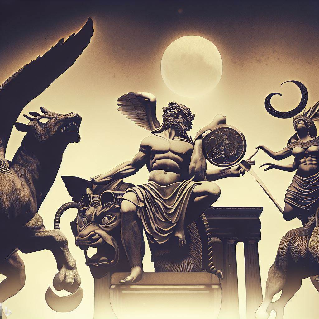 그리스 로마 신화(made by Bing)