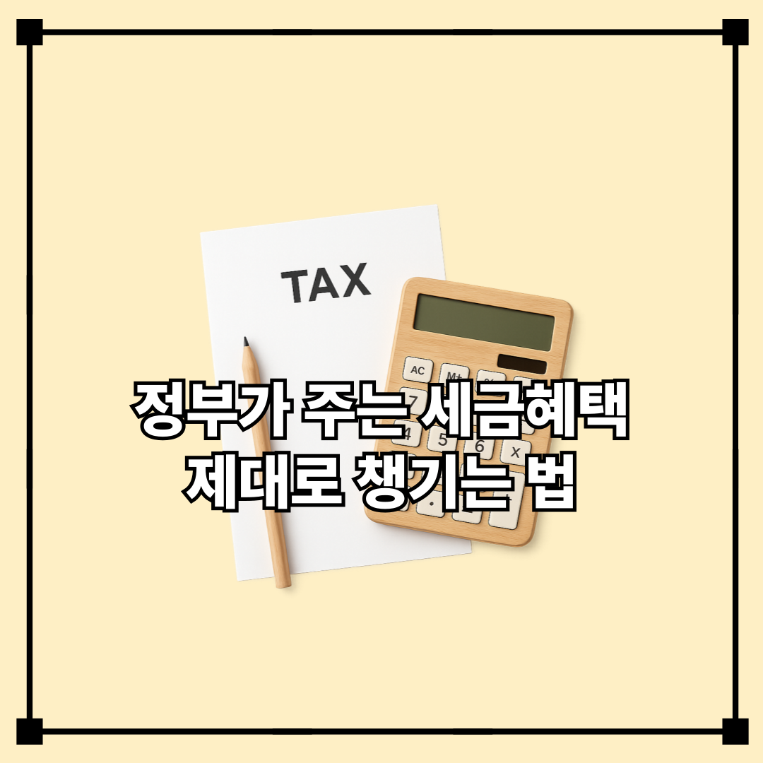 정부가 주는 세금혜택 제대로 챙기는 법