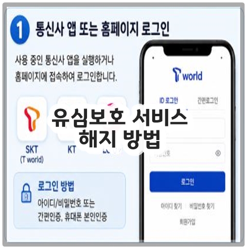 유심보호 서비스 해지 방법