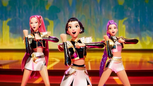 케이팝 데몬 헌터스 영화속의 한장면