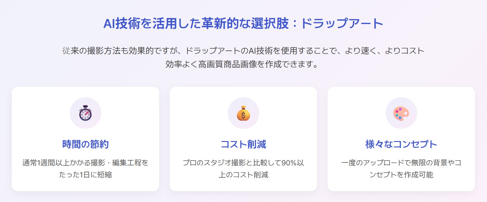 フィッティングモデル撮影の新たな代替案：ドラップアート