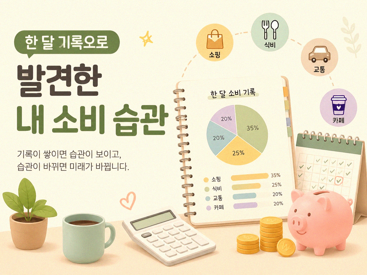 한 달 소비 일지 쓰기, 뭘 알게 될까요?
