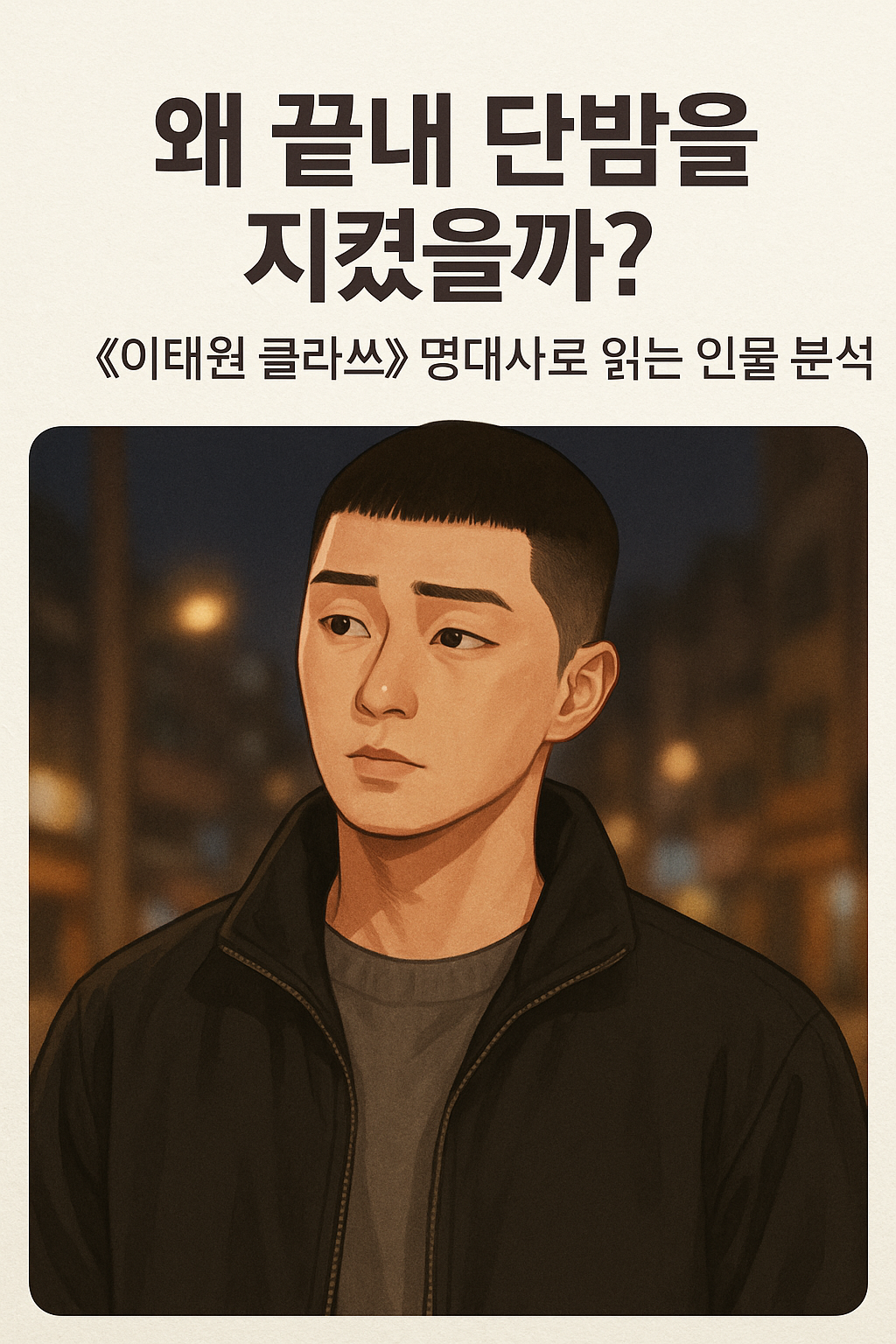 "왜 끝내 단밤을 지켰을까?&rdquo; <이태원 클라쓰> 명대사로 읽는 인물 분석