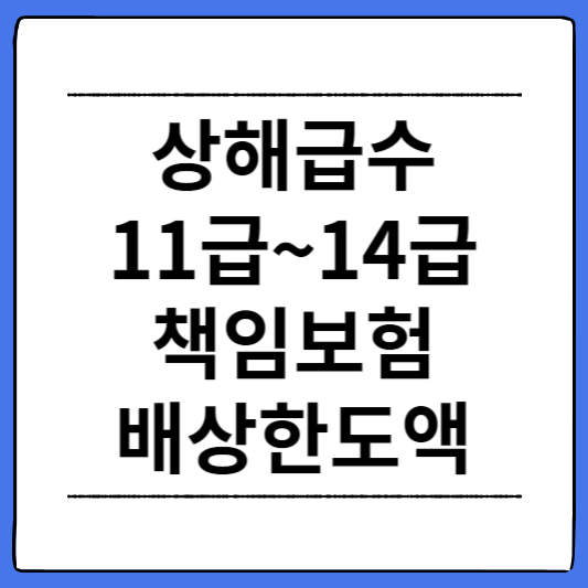 상해급수-11~14급-책임보험-한도금액