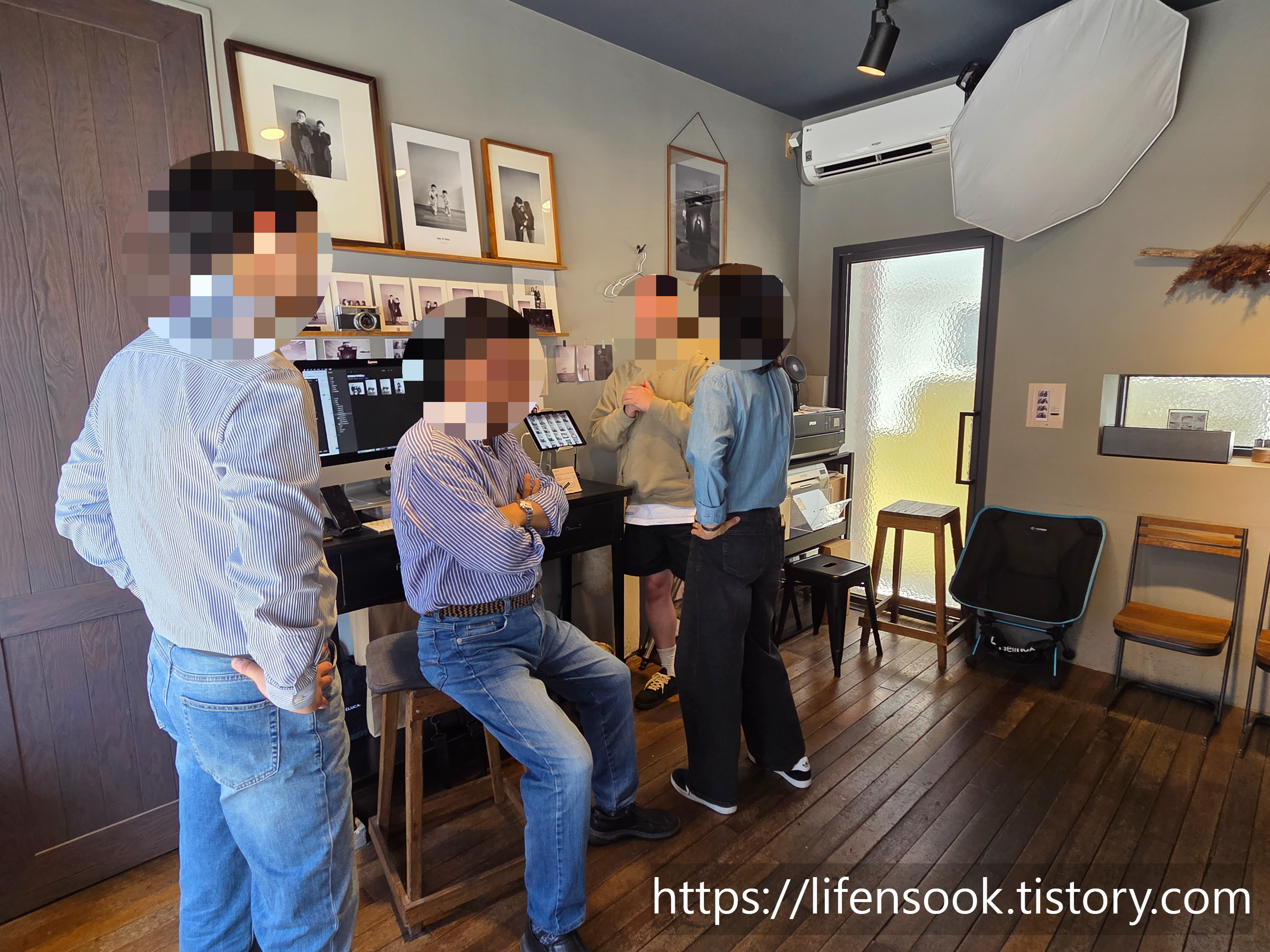 해리단 사진관 촬영 전 콘셉 회의