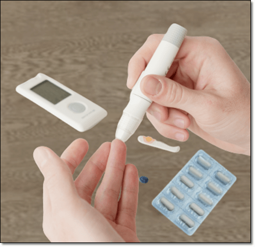 당뇨병 환자 혈당 측정