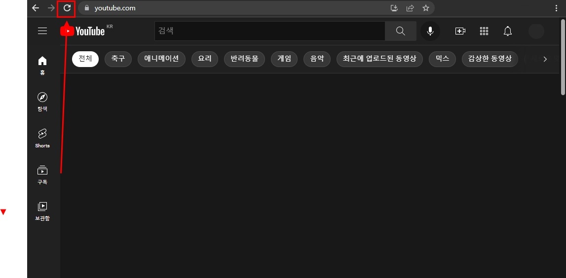 유튜브 댓글이 안보임 문제 해결 방법