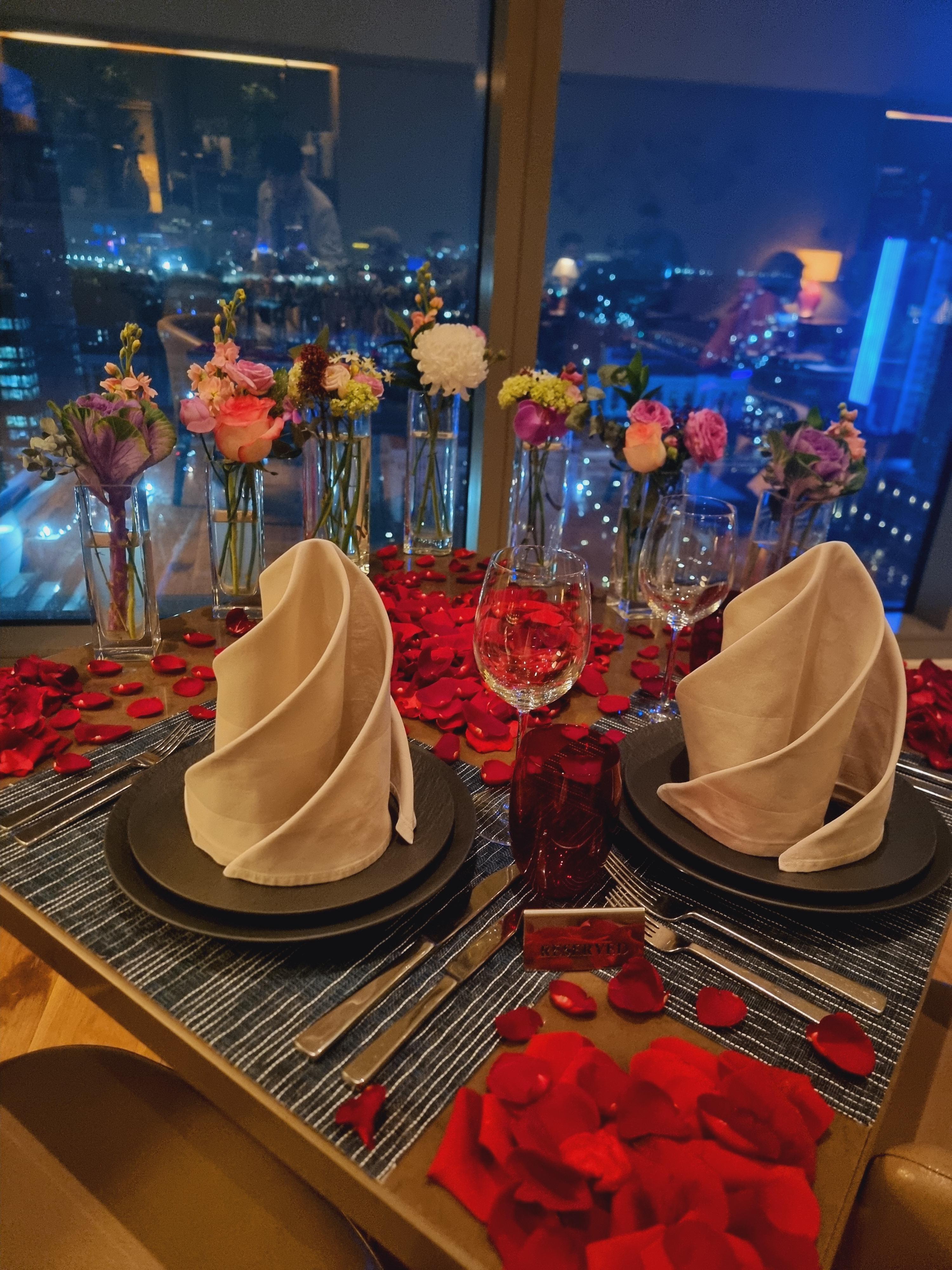 테이블 꽃 장식