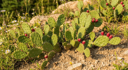 줄기의-모양이-둥글-납작한-천년초