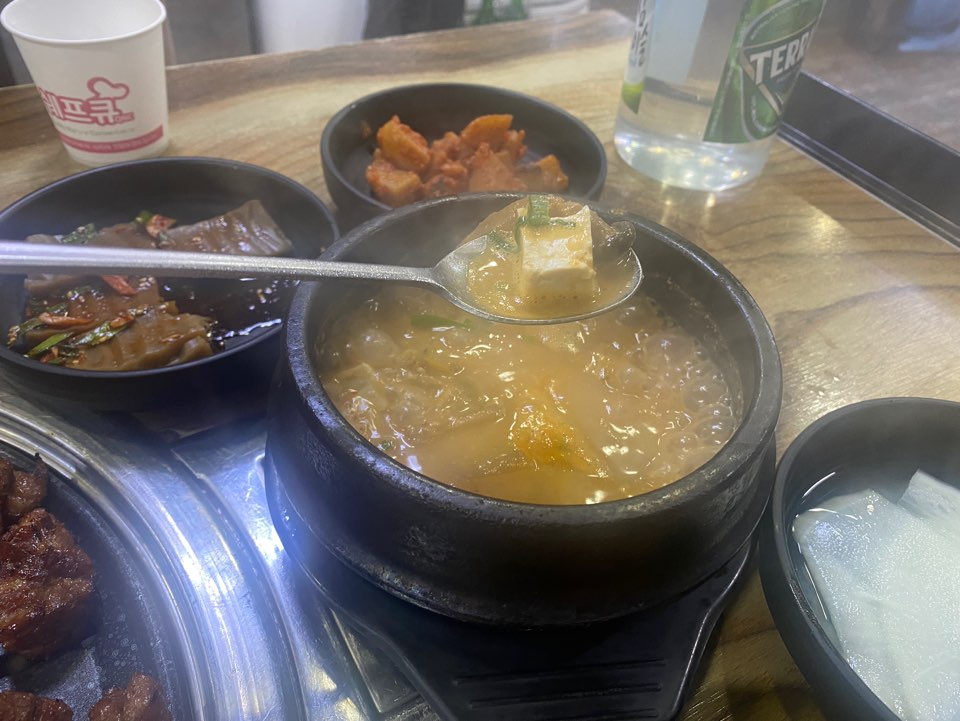 청죽골-돼지갈비-된장찌개