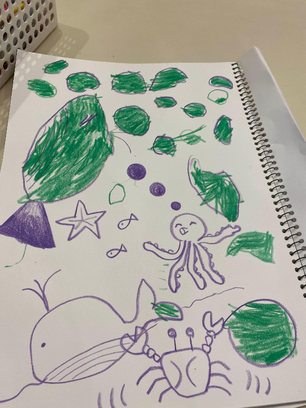 28개월 아기의 그림 실력