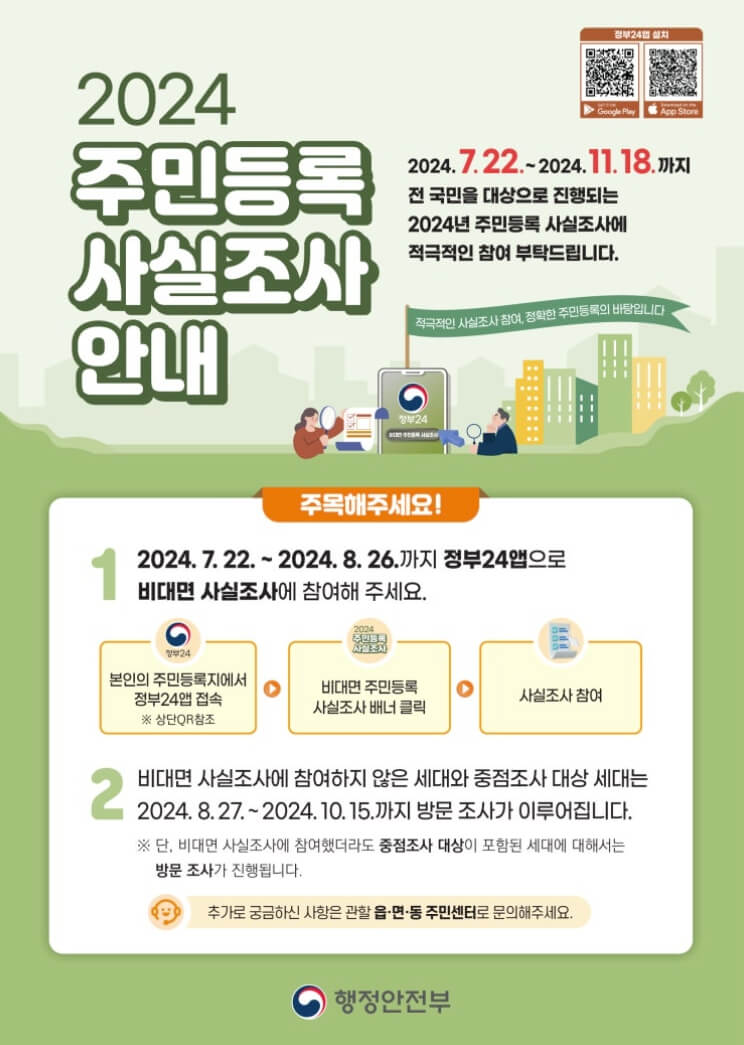 주민등록 사실조사