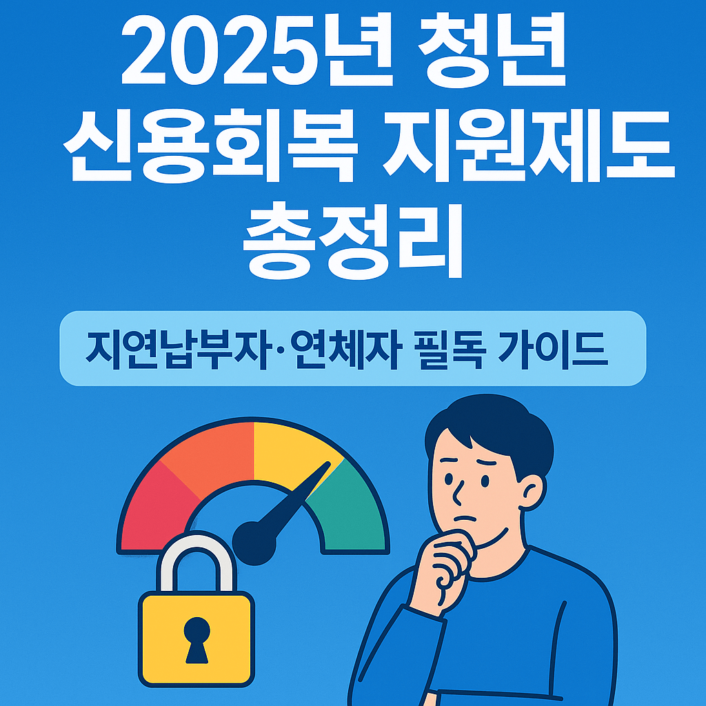 2025년 한국 청년 신용회복 지원제도 총정리