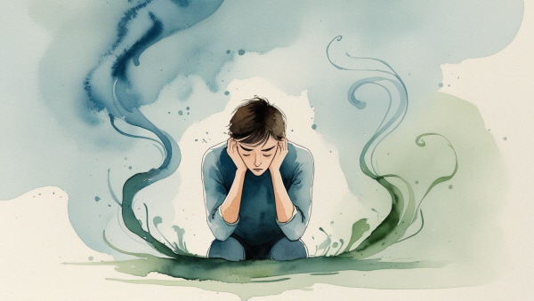 ESTP의 강박장애는 끊임없는 행동 속에서 진짜 감정을 감추려는 시도에서 비롯됩니다. 움직이지 않으면 불안해지는 몸의 기억, 자극이 없으면 공허해지는 마음을 이해할 때, 비로소 회복이 시작됩니다에 관한 그림