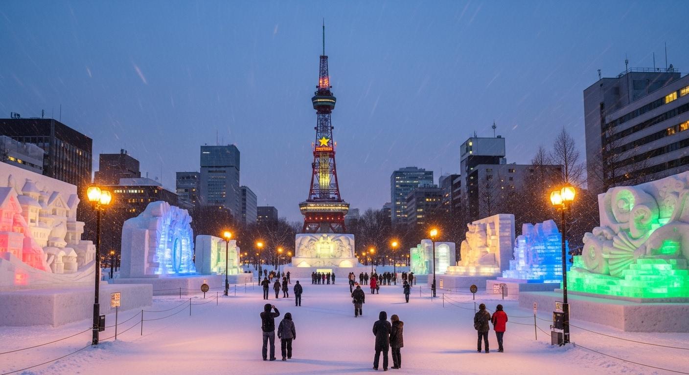 삿포로 겨울 자유여행 코스