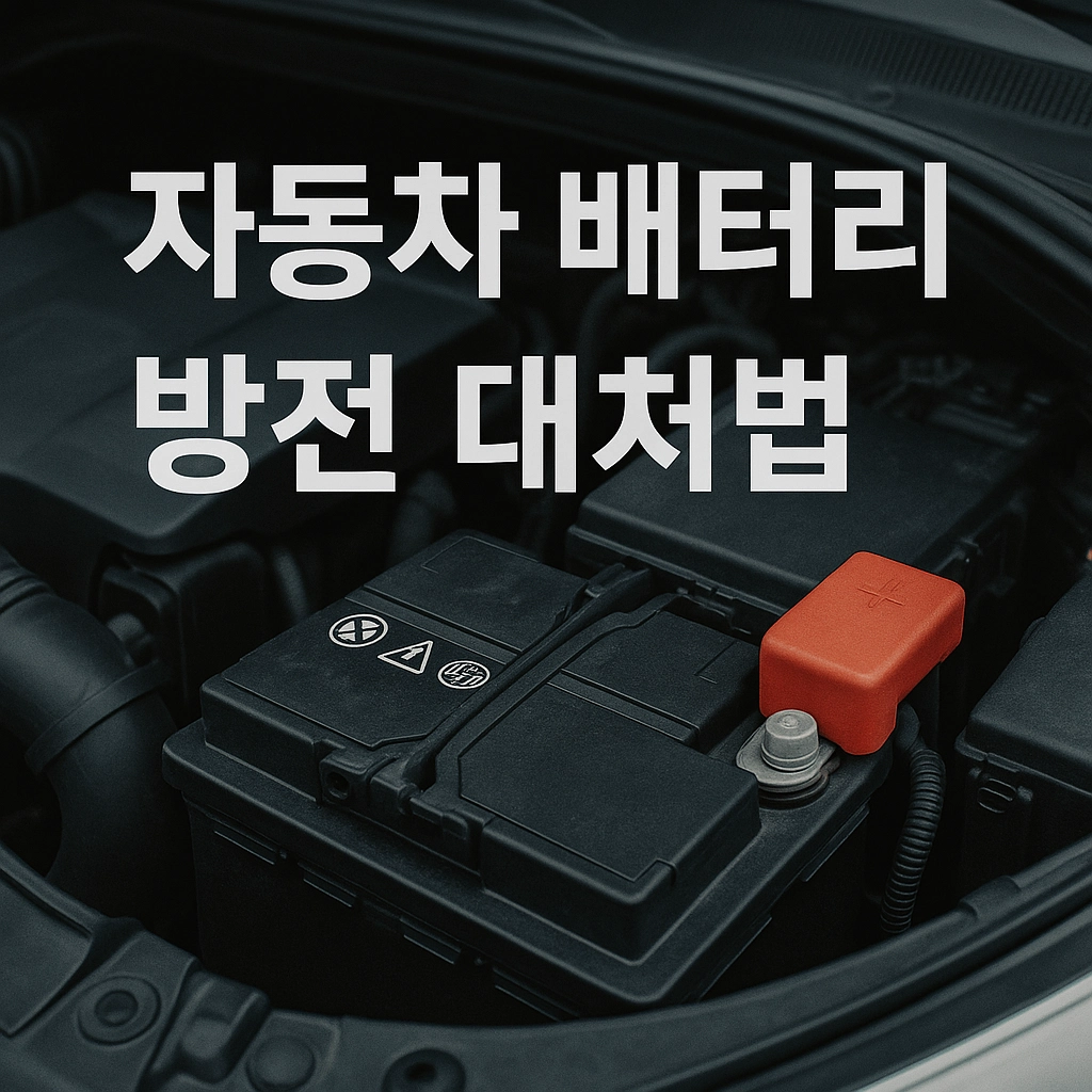 자동차 배터리 방전 대처법 완벽 가이드