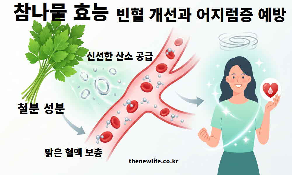 참나물 효능 빈혈 개선 어지럼증 예방