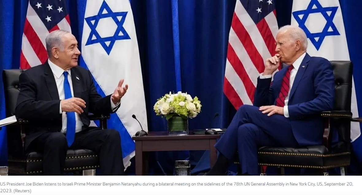 초강경파 네탄야후, 협상 요구하는 바이든에 "강력 지상작전 펼칠 것" VIDEO:Netanyahu to Biden: Israel has no choice but to undertake ground operation in Gaza