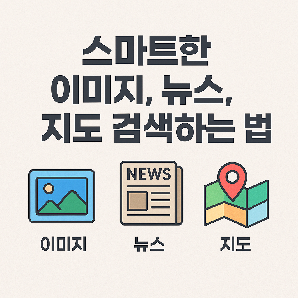 스마트한 이미지, 뉴스, 지도 검색하는 법