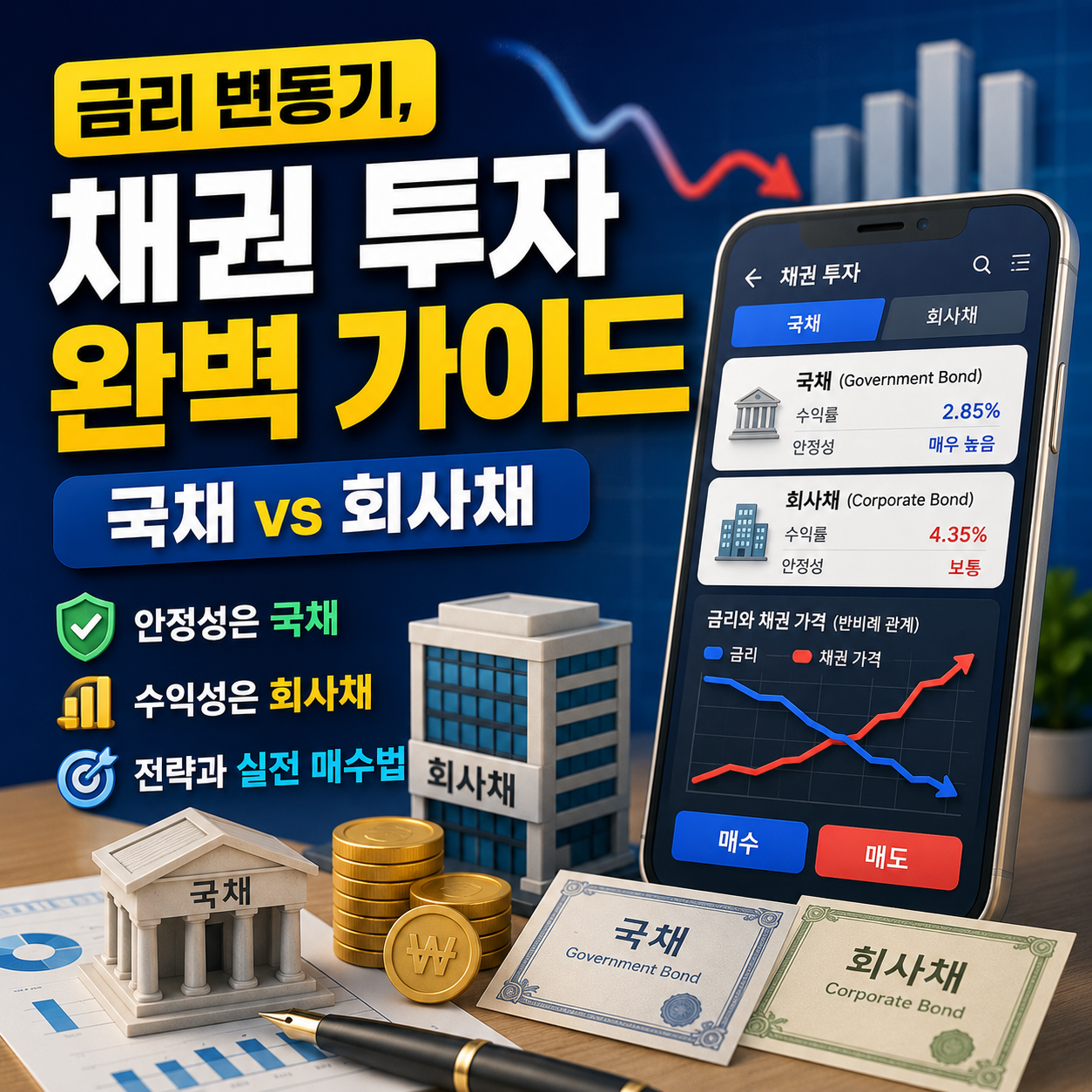 채권 투자 가이드 국채 회사채 이미지