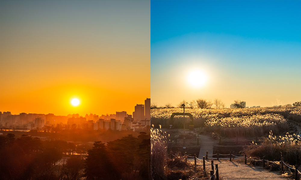 하늘공원일출(출처:한국관광공사)