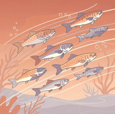 물때가 조과에 미치는 영향 물고기 예시 이미지