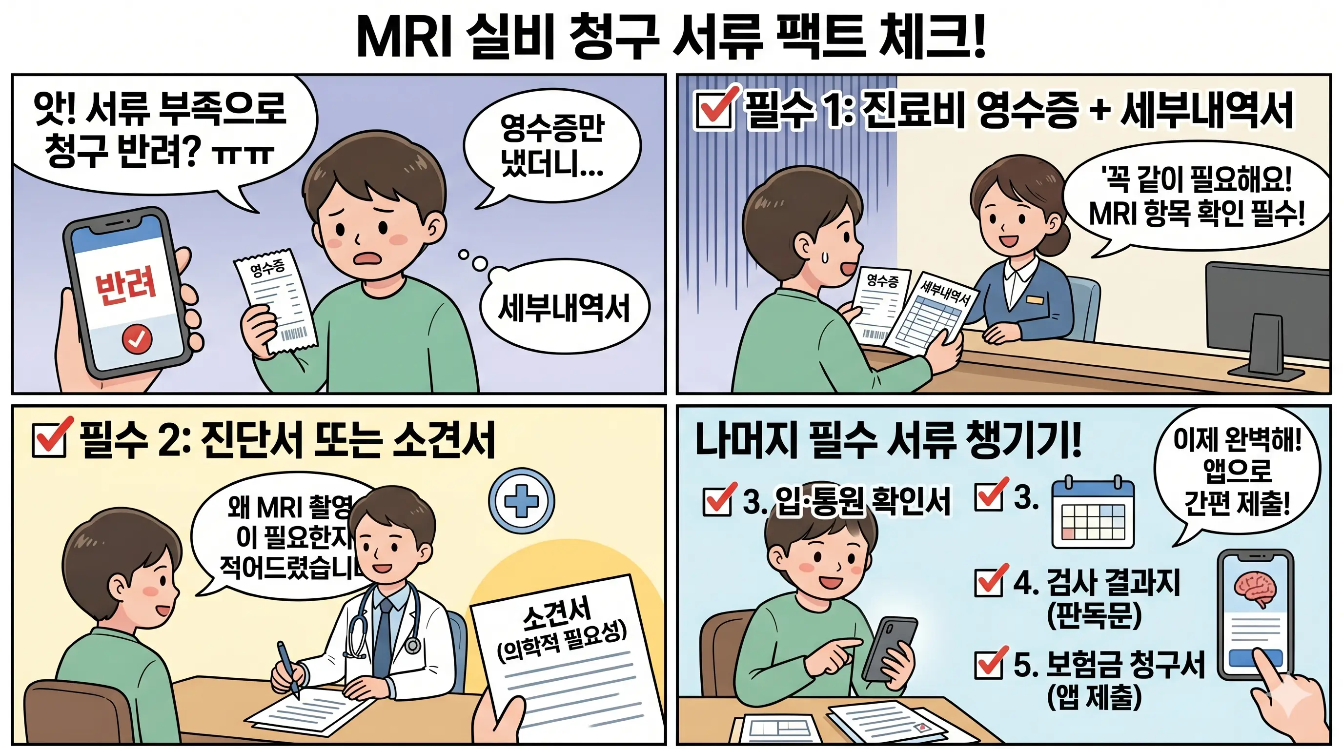 MRI 실비 서류