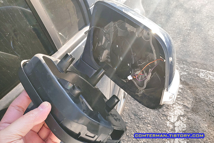 올란도 사이드미러 분해