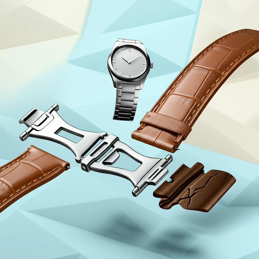 가죽 스트랩 주름 방지와 시계 추락 ..