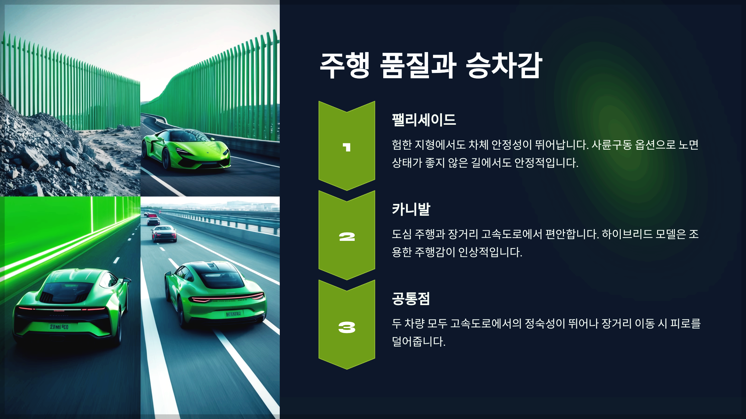 주행 품질과 승차감