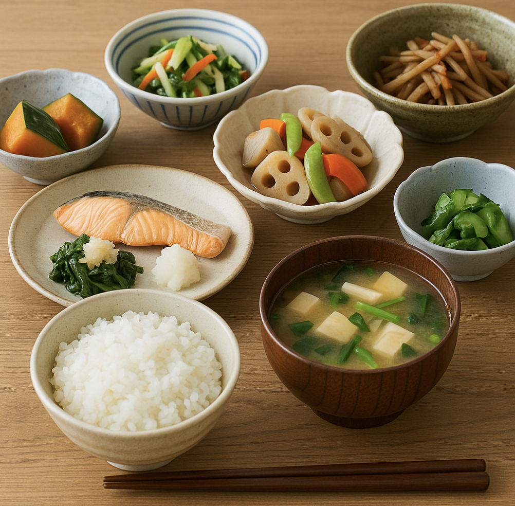 일본 중년 여성 건강비결 관련 이미지 (저염식단)