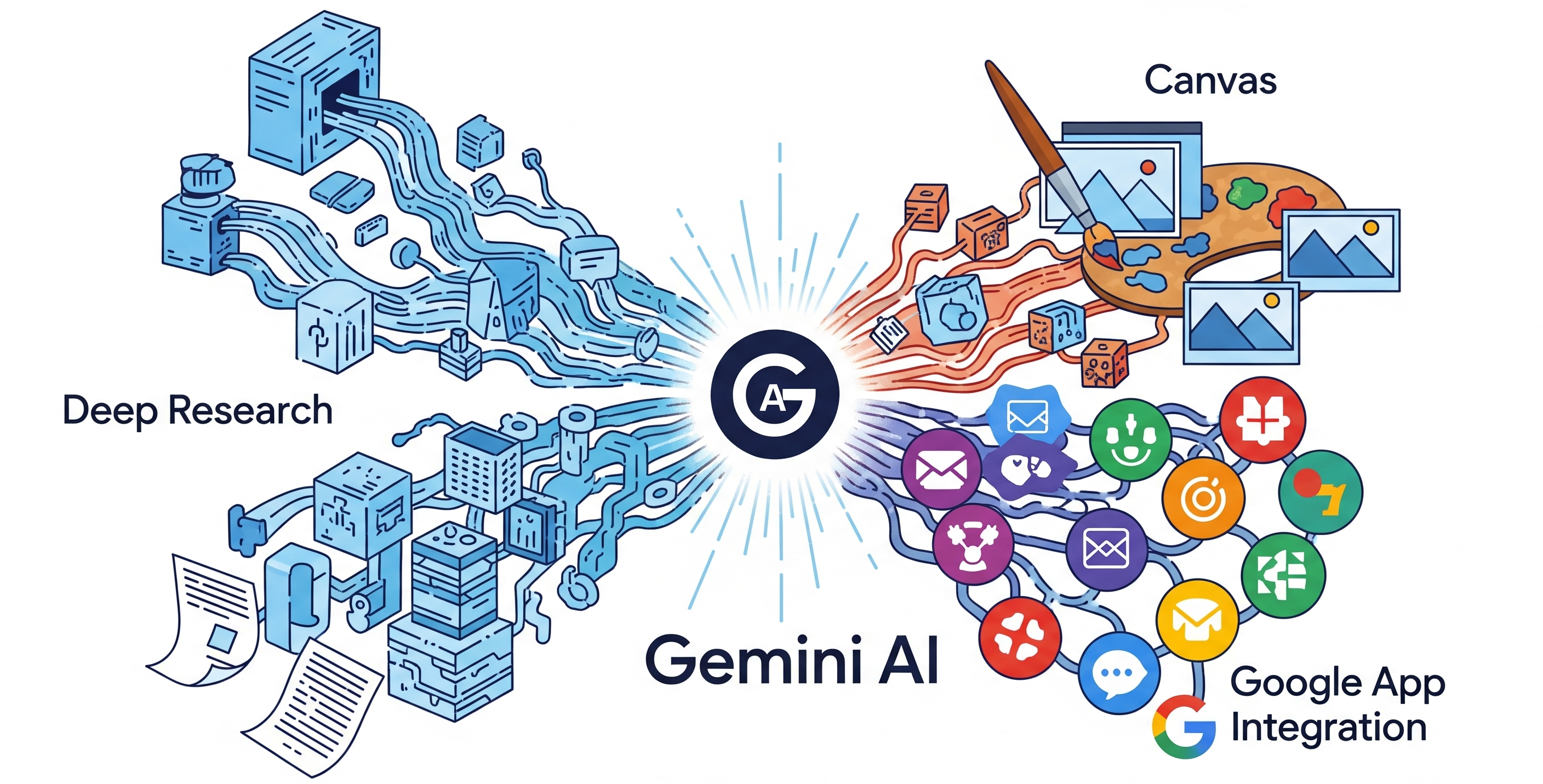 제미나이의 특별함을 이미지로 표현