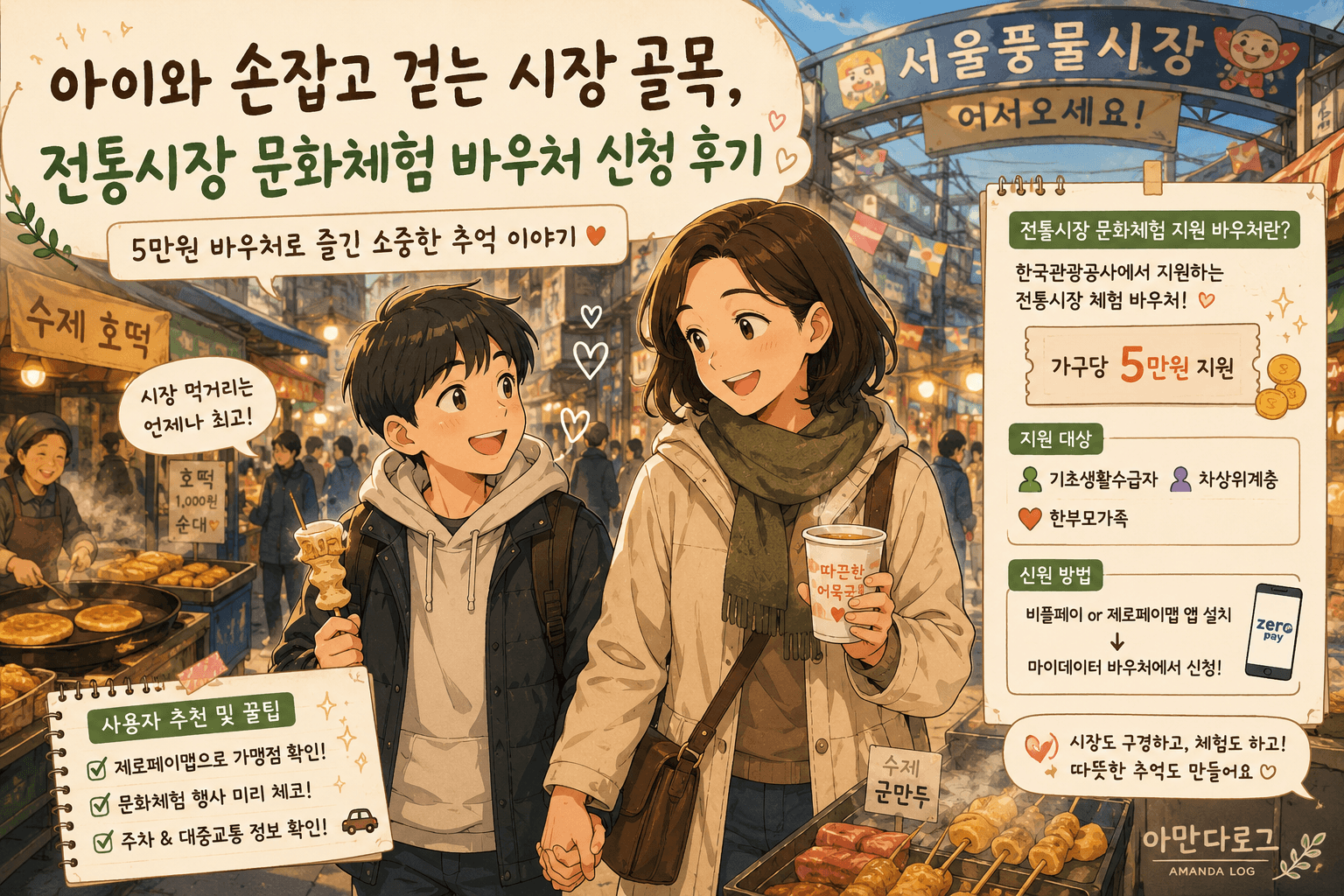 전통시장 문화체험 바우처 사용 후기