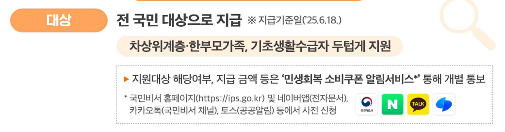 민생회복 소비쿠폰