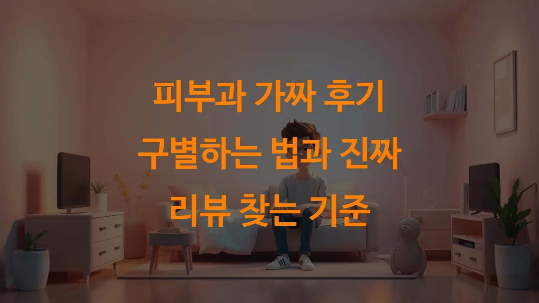 피부과 가짜 후기 구별하는 법과 진짜 리뷰 찾는 기준