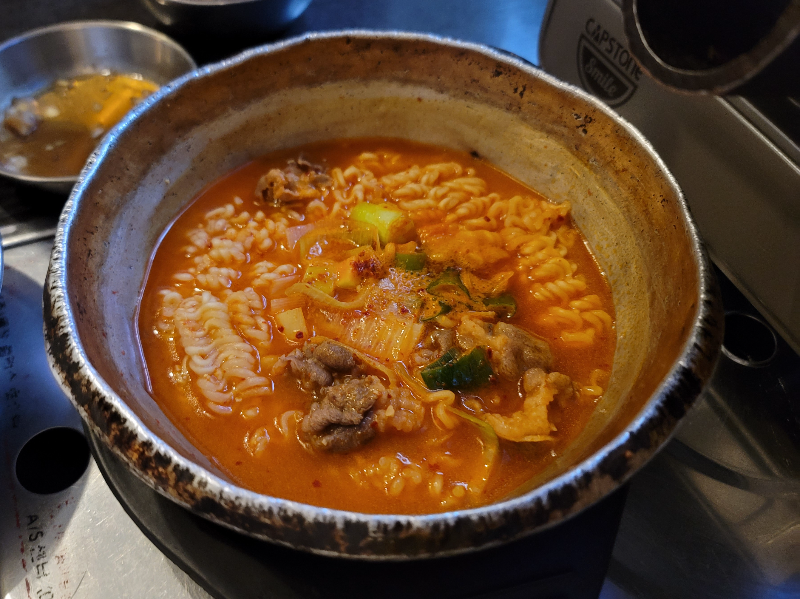차돌된장라면