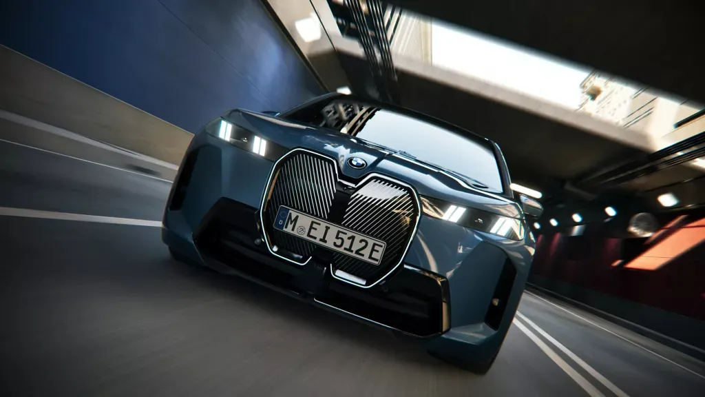 BMW IX 차량 내부, 외부 이미지