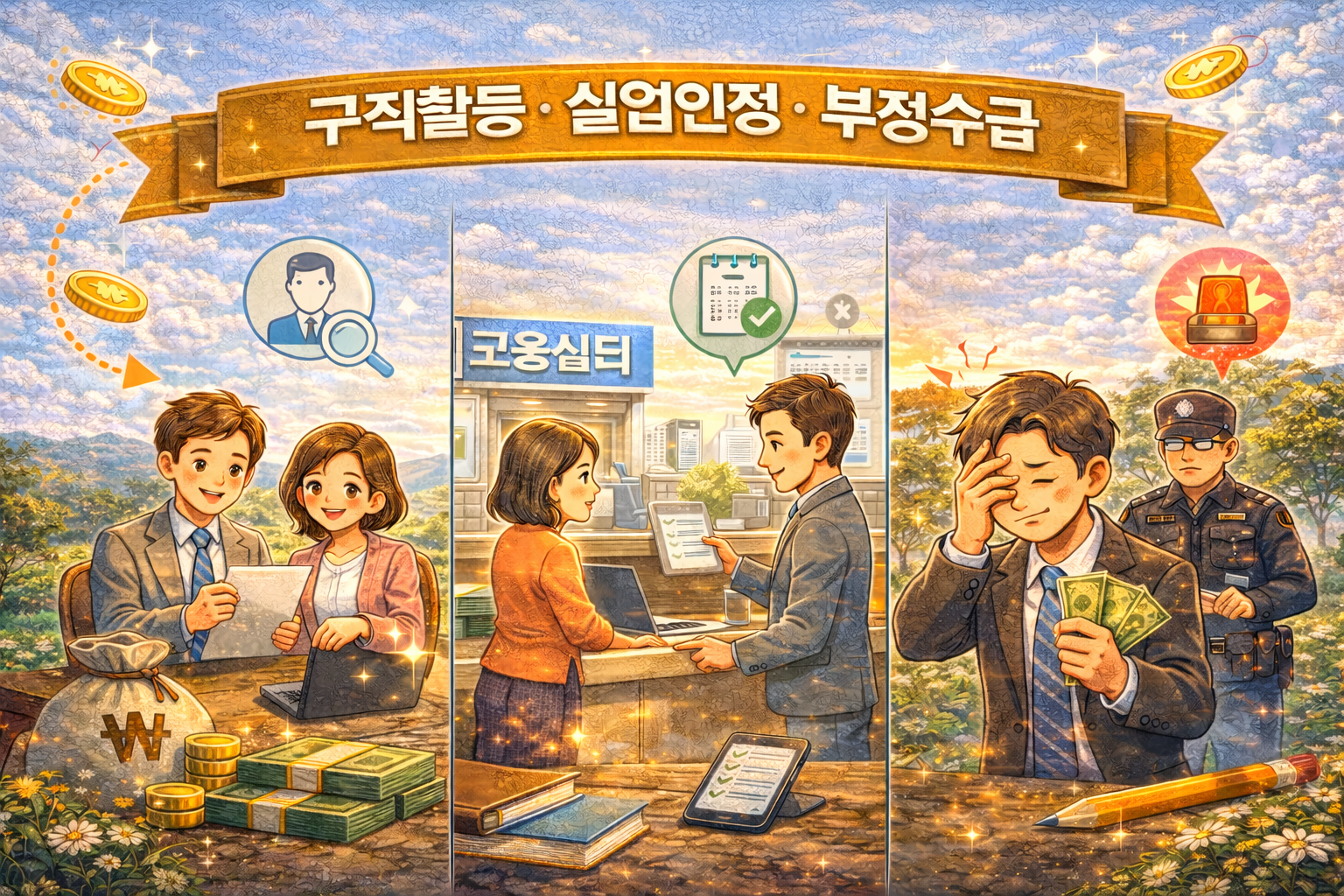 실업급여 구직활동 실업인정 부정수급