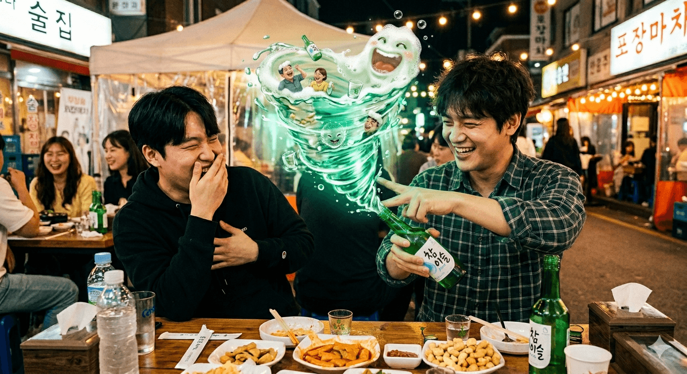 소주를 흔드는 이유