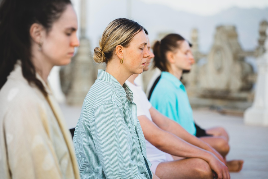 Woman, Girl, Meditate image.