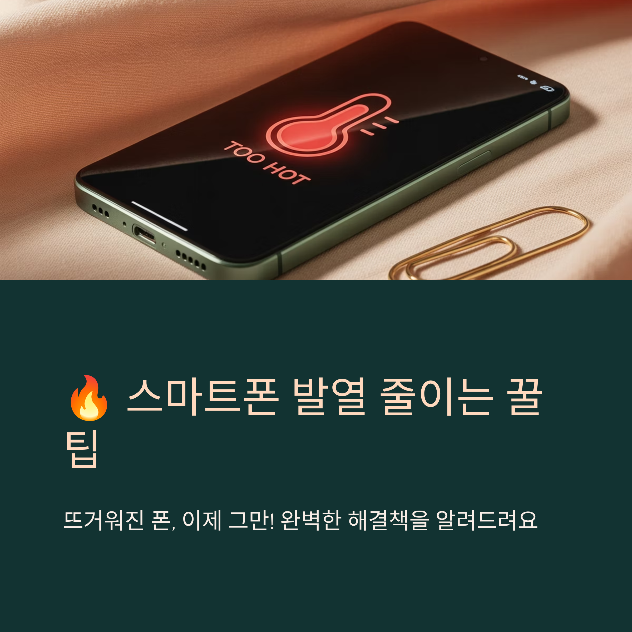 스마트폰 발열 줄이는 꿀팁 총정리