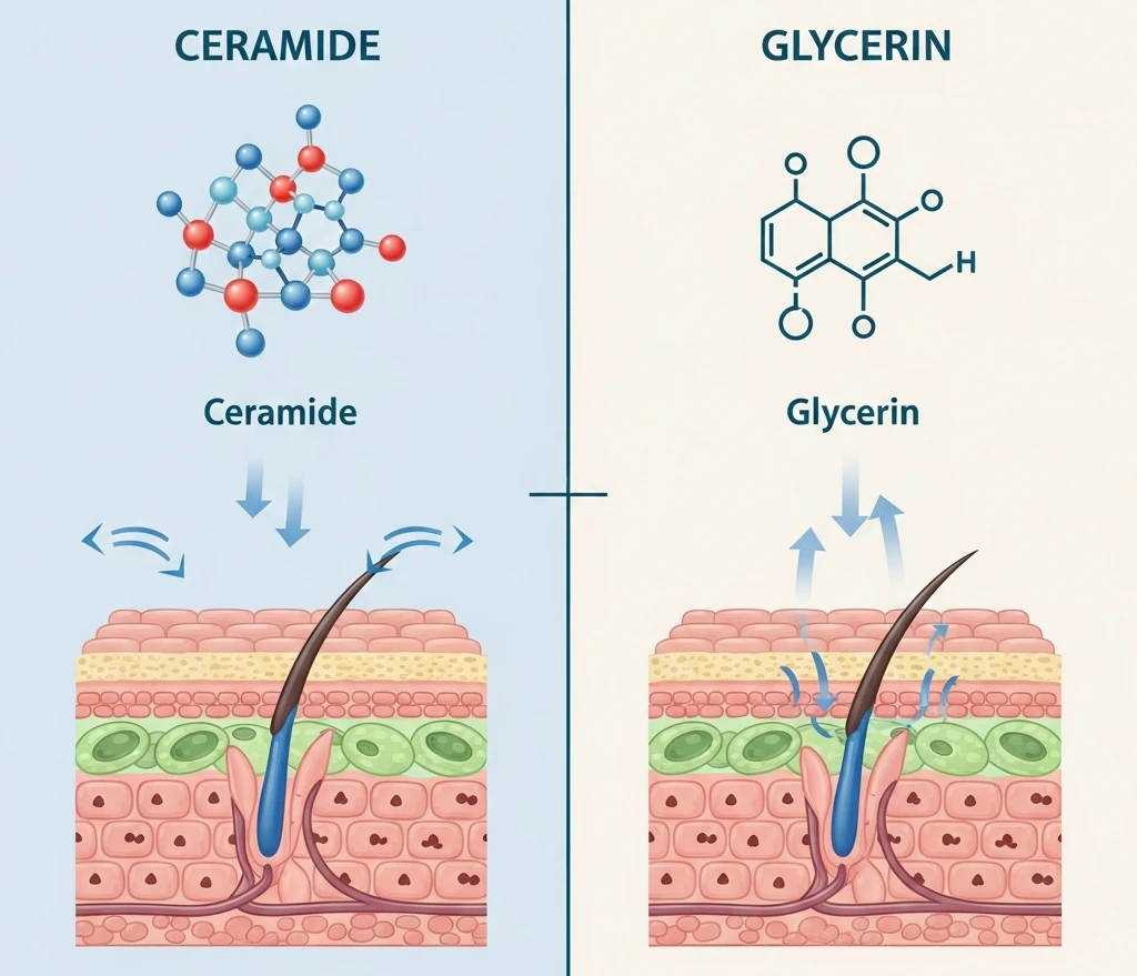 손 보습제 층 구조