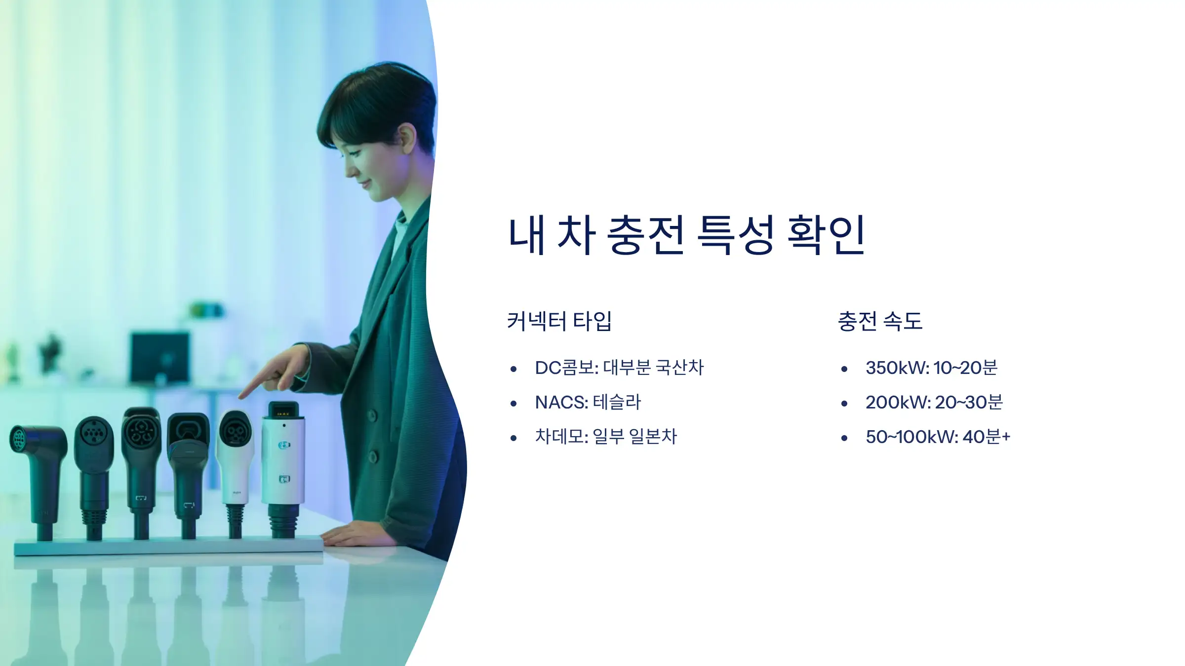 내 차 충전 속도와 커넥터 타입부터 확인하세요